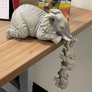 Elephant Family Hanging Shelf Decor