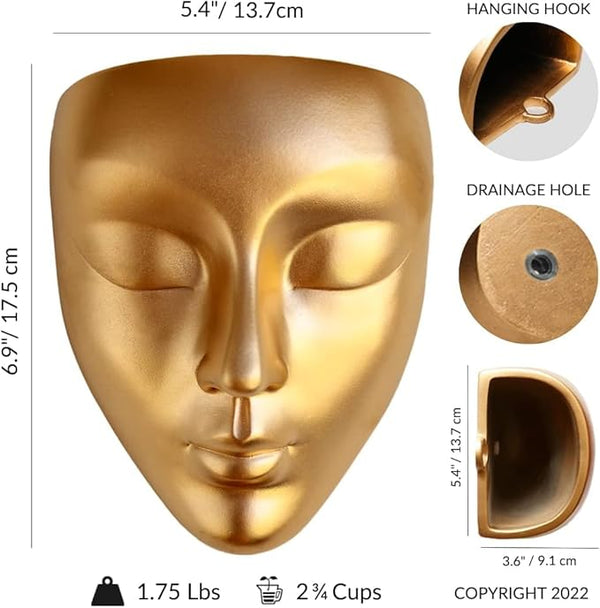 Mystique Green Goddess Wall Mask