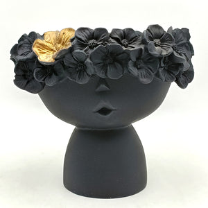 Midnight Blossom Princess Planter