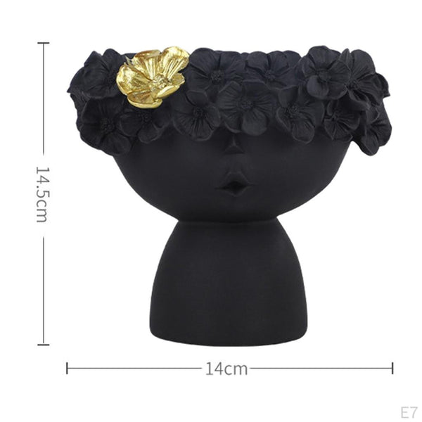 Midnight Blossom Princess Planter