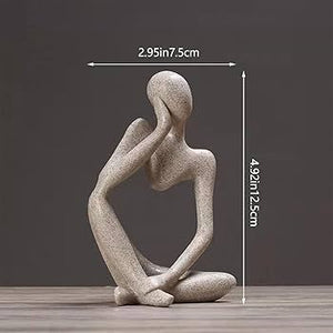 Abstract Thinking Human Figurine Set (3 Pieces)
