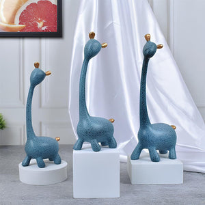 Modern Abstract Giraffe Figurine Set – Decorative Sculptures for Home & Office