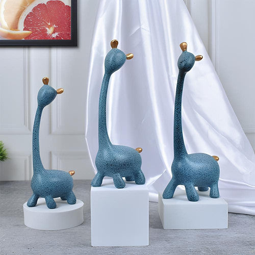 Modern Abstract Giraffe Figurine Set – Decorative Sculptures for Home & Office